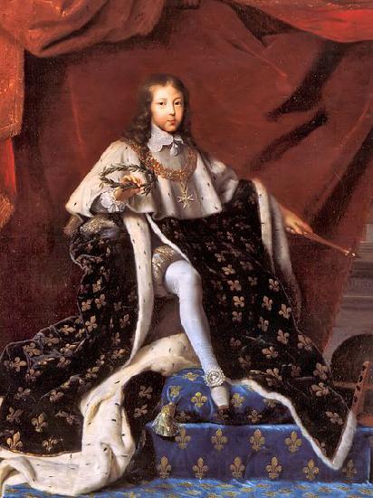 Henri Testelin Portrait of Louis XIV, only ten years old, but already king of France France oil painting art